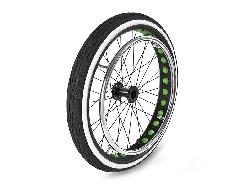 Fat-Bike Rad, Decke 24 x 2.125 54-507 Weißwand