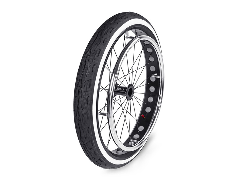 Fat-Bike Rad, Decke 24 x 2.125 54-507 Weißwand